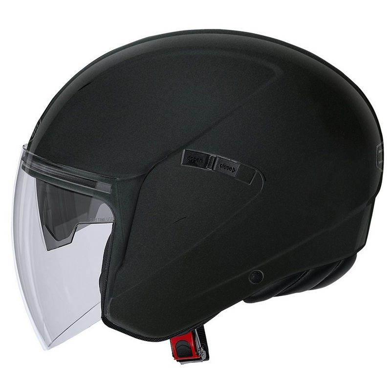 Otvorena motociklistička kaciga CMS S-JET Plain black metal