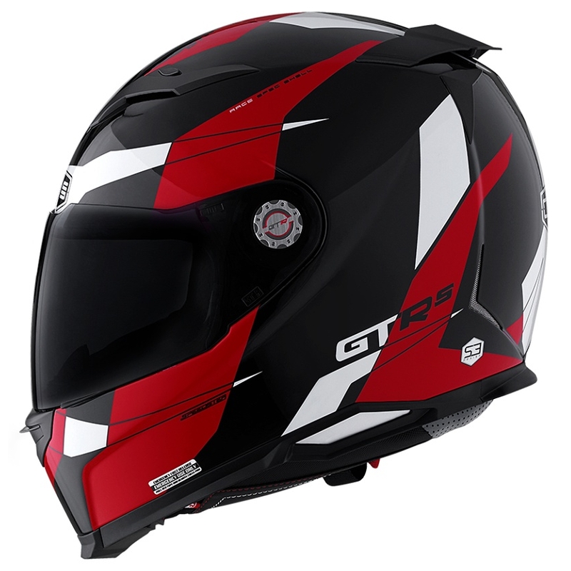 Motociklistička kaciga CMS GTRS Speedster crno-crveno-bijela