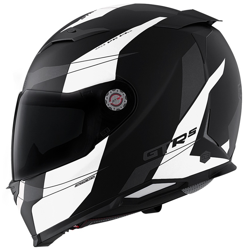 Motociklistička kaciga CMS GTRS Speedster crno-bijela