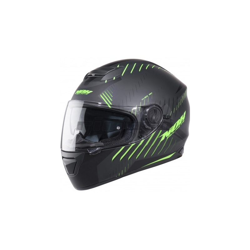 Integralna kaciga NOX N301 RIM crna mat-fluo zelena rasprodaja