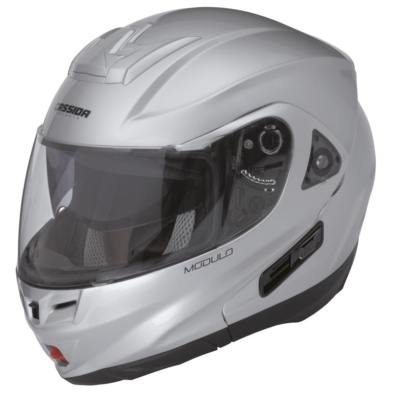 Preklopna motociklistička kaciga Cassida Modulo - Srebrna rasprodaja