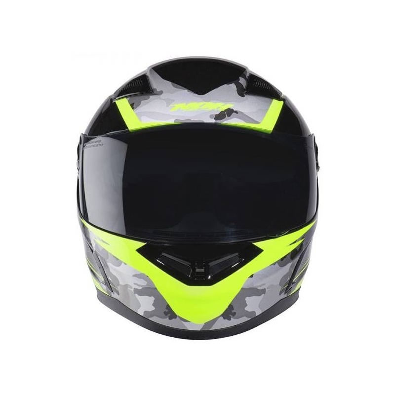Integralna motociklistička kaciga NOX N917 Bočna crna-fluo žuta-kamo