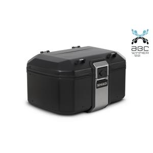 Complete set of SHAD TERRA TR40 adventure saddlebags and SHAD TERRA BLACK aluminium 55L topcase, including mounting kit SHAD BMW F750 GS / F850 GS