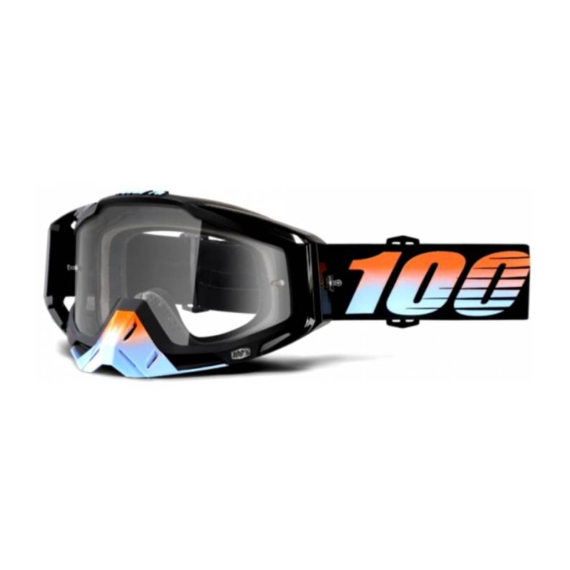 Zaštitne naočale 100% Racecraft Starlight Black (prozirni pleksiglas)