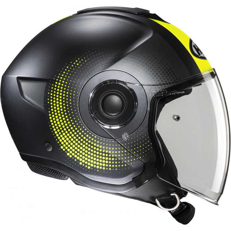 Otvorena motociklistička kaciga HJC i40N Pyle MC3HSF sivo-fluo žuta