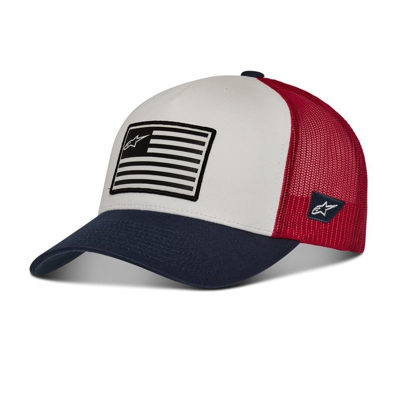 Alpinestars Flag Snap kapa plavo-crveno-bijela
