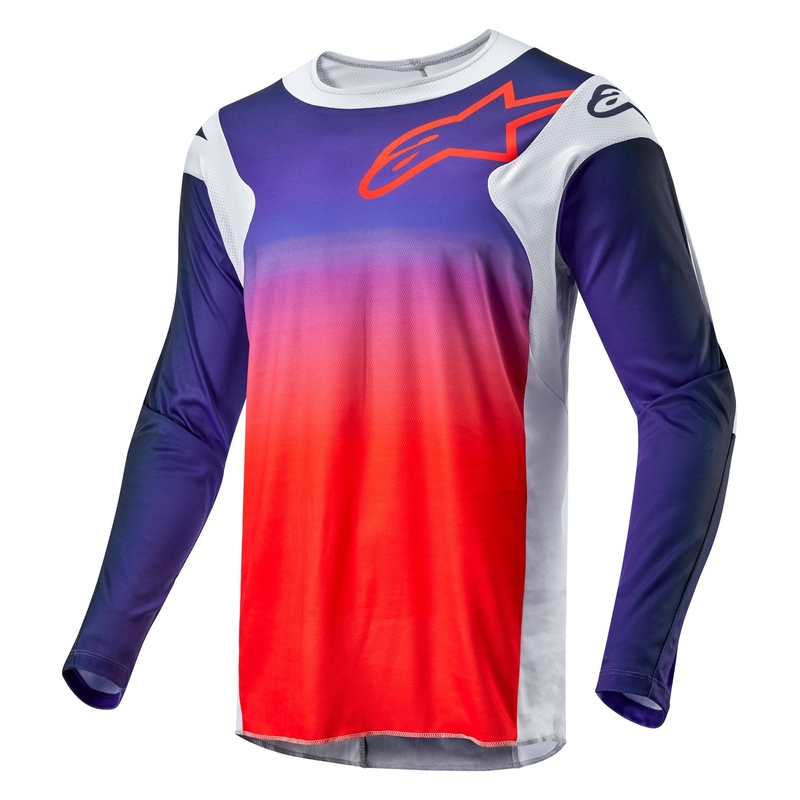 Alpinestars Racer Hoen motokros dres sivo-plavo-narančasti