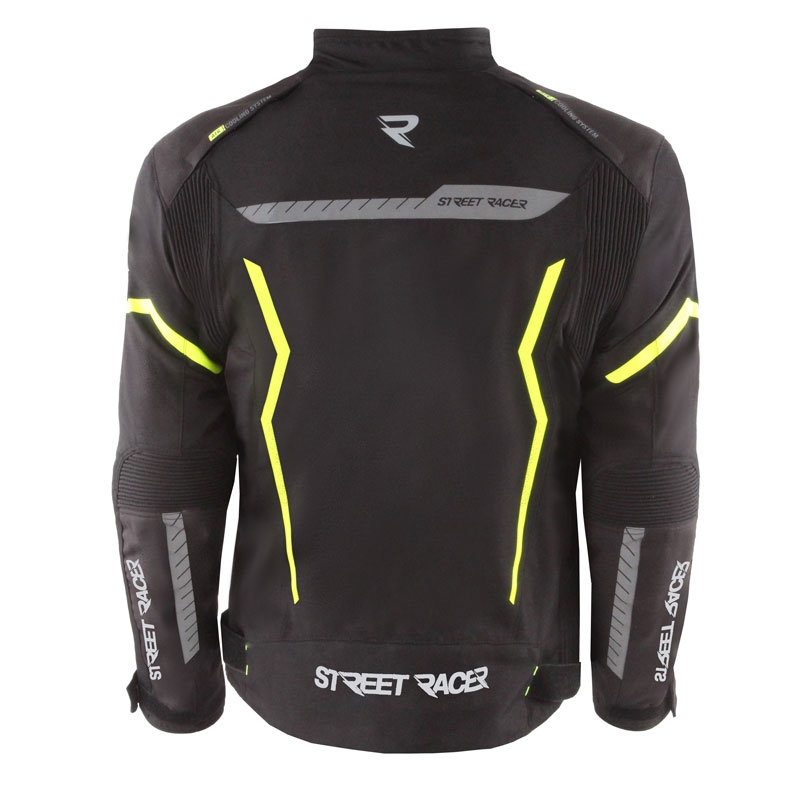 Street Racer Flex motociklistička jakna crno-fluo žuta