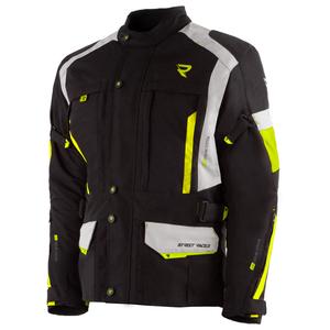 Motociklistička jakna Street Racer Hilax crno-siva-fluo žuta