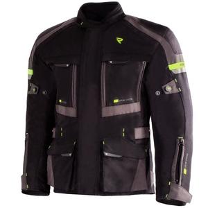 Motociklistička jakna Street Racer Rocket crno-sivo-fluo žuta