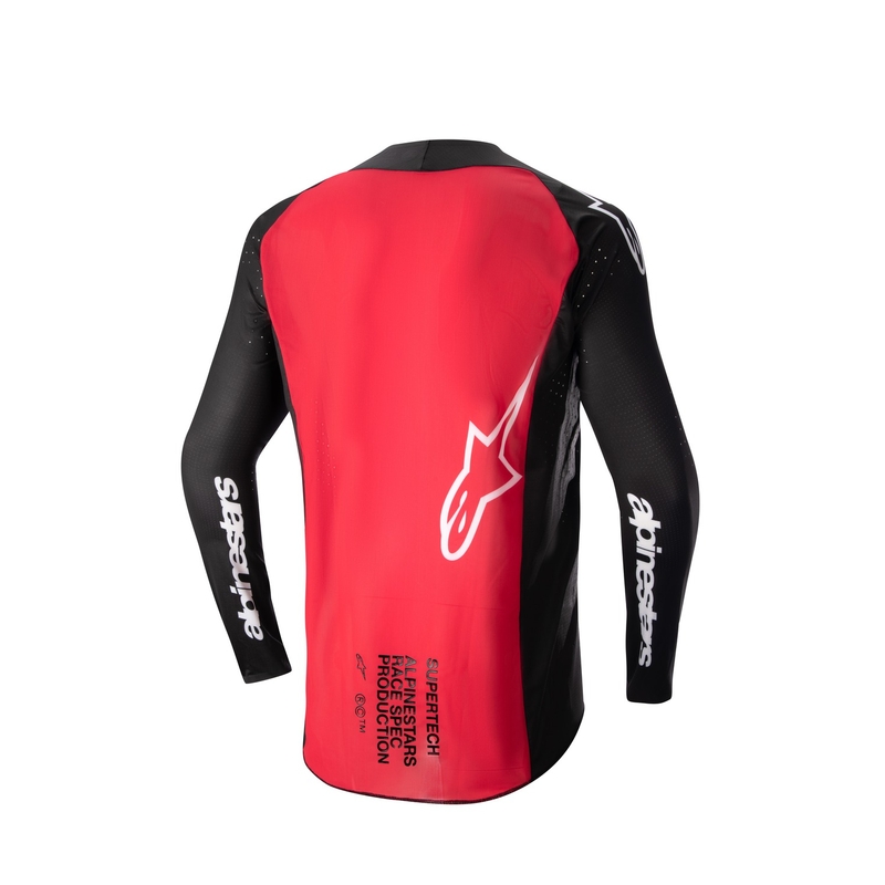 Motokrosový dres Alpinestars Supertech Ward 2024 černo-červeno-bílý