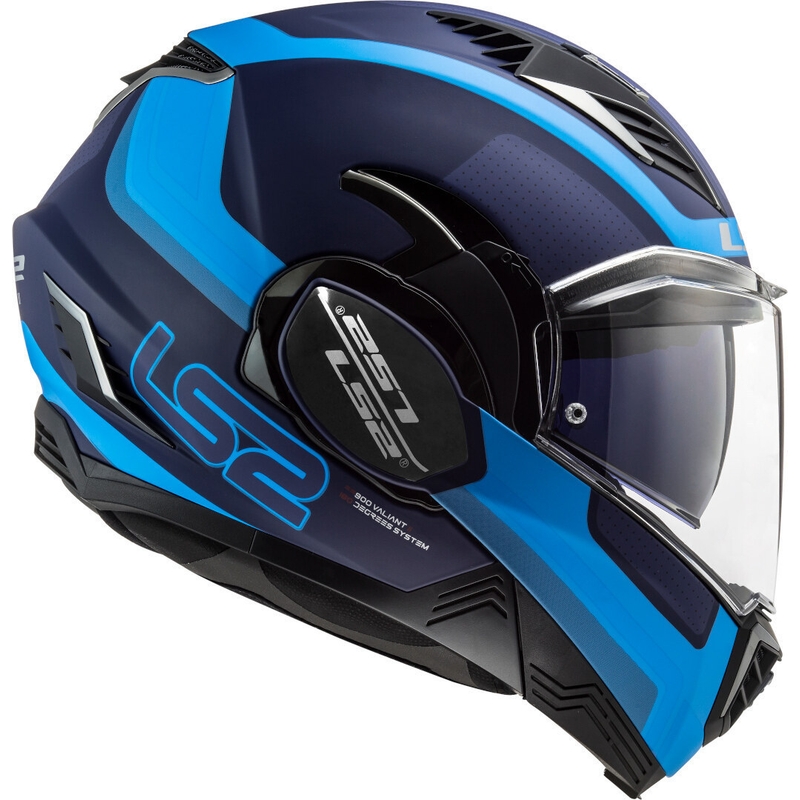 Motociklistička kaciga na preklop LS2 FF900 Valiant II Orbit plava
