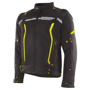 Motociklistička jakna Street Racer Flex EVO crno-fluo žuta