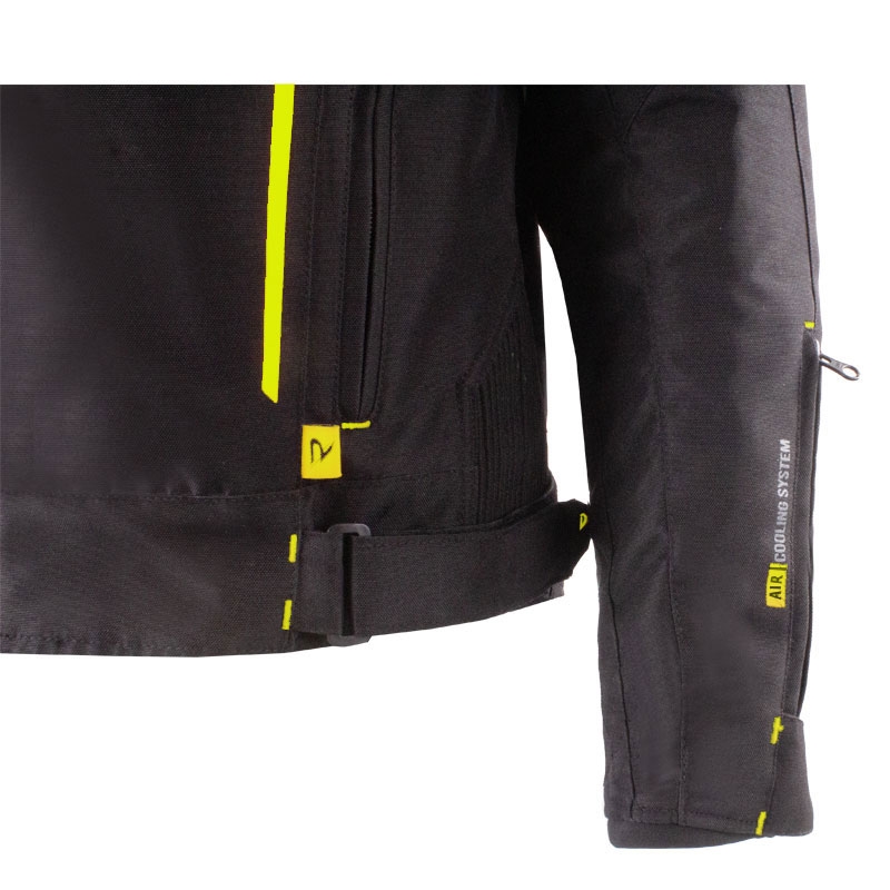 Motociklistička jakna Street Racer Flex EVO crno-fluo žuta