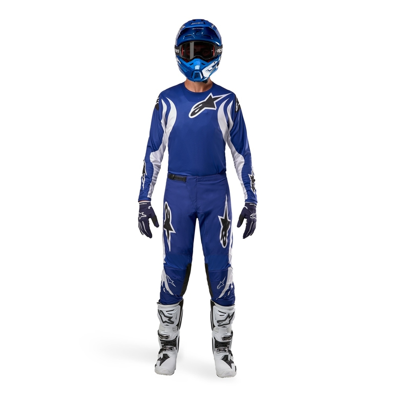 Alpinestars Fluid Lucent motocross dres plavo-bijelo-crni