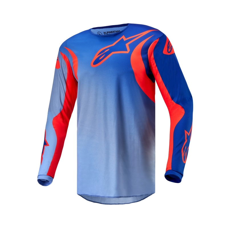 Alpinestars Fluid Lucent 2024 motokros majica plavo-narančasta