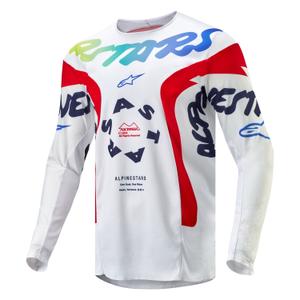 Motokrosový dres Alpinestars Racer Hana 2024 bílo-barevný
