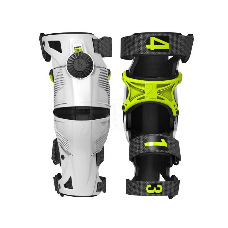 Steznici za koljena MOBIUS X8 (bijeli/žuti)