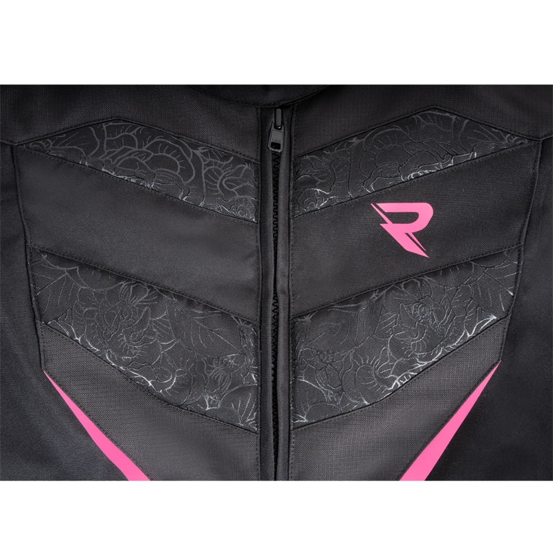 Ženska motoristička jakna Street Racer Rose crno-roza