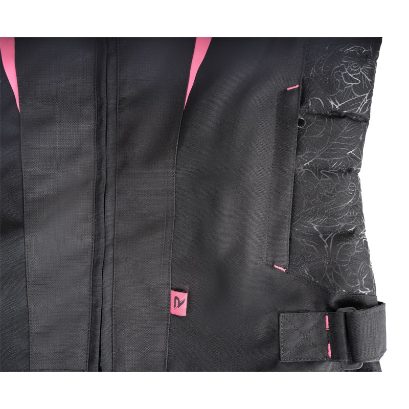 Ženska motoristička jakna Street Racer Rose crno-roza