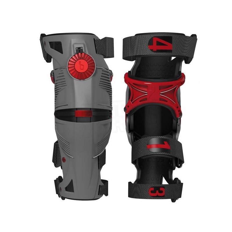 Steznici za koljena MOBIUS X8 (sivo/crveno)