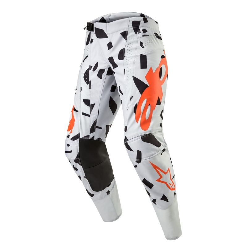 Alpinestars Techstar Rantera motocross hlače sivo-narančasto-crne