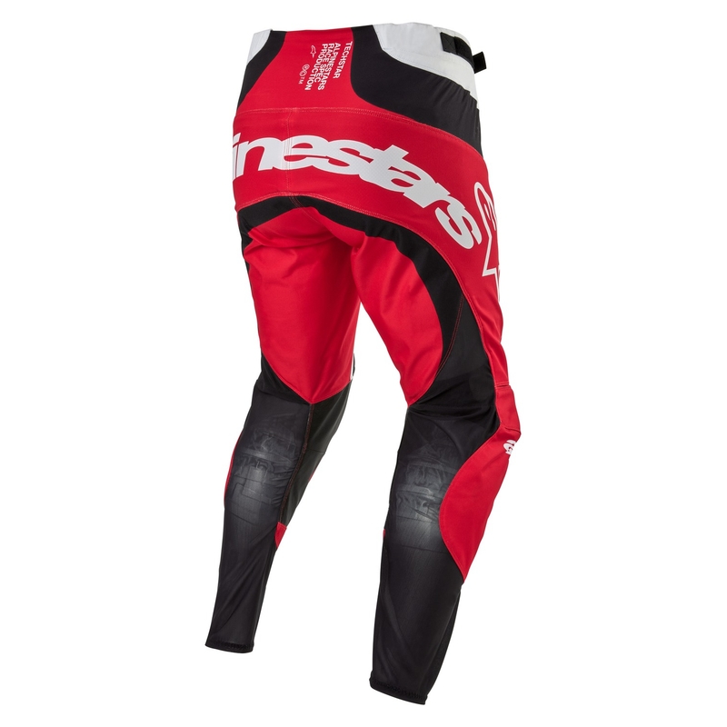Alpinestars Techstar Ocuri motocross hlače crveno-bijelo-crne