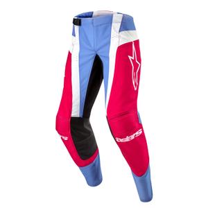 Alpinestars Techstar Ocuri 2024 motokros hlače svijetlo plavo-bijelo-crvene