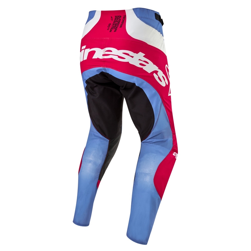 Alpinestars Techstar Ocuri 2024 motokros hlače svijetlo plavo-bijelo-crvene