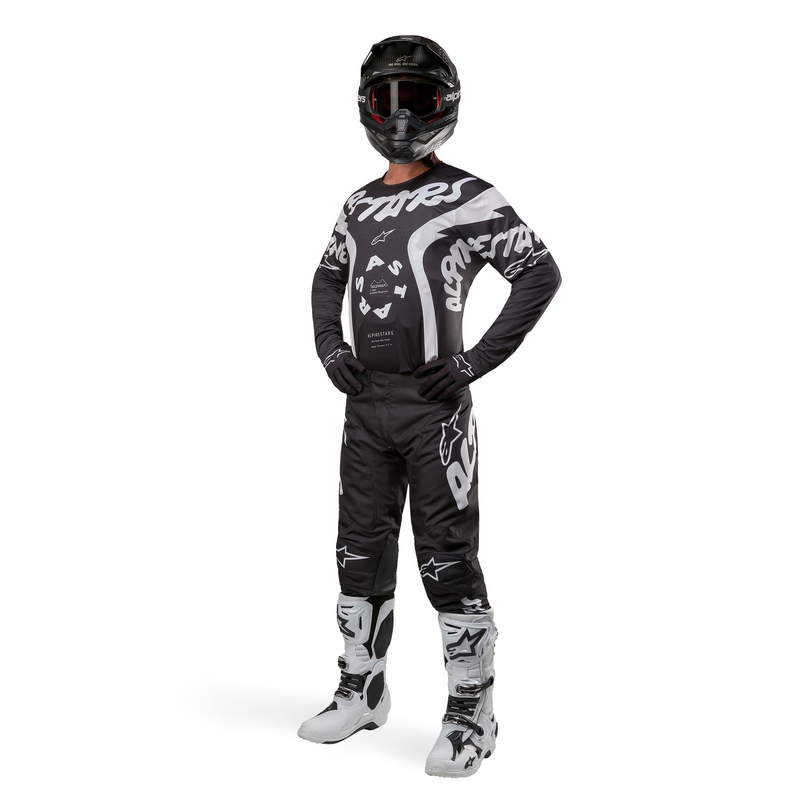 Alpinestars Racer Hana motokros hlače crno-bijele
