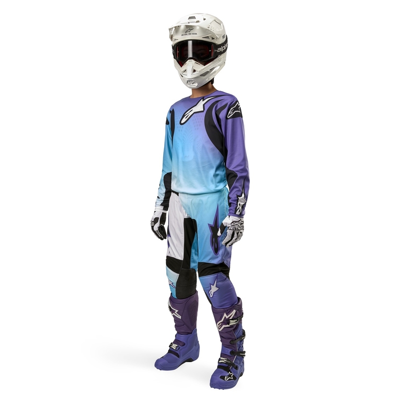 Alpinestars Stella Fluid 2024 Ženske motocross hlače bijelo-ljubičaste