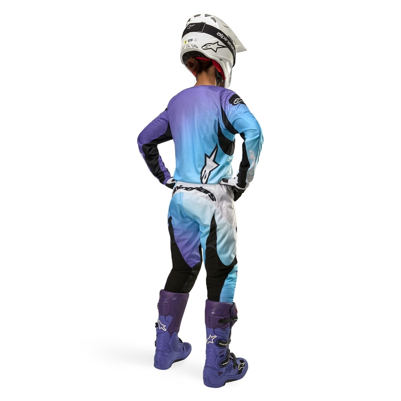 Alpinestars Stella Fluid 2024 Ženske motocross hlače bijelo-ljubičaste
