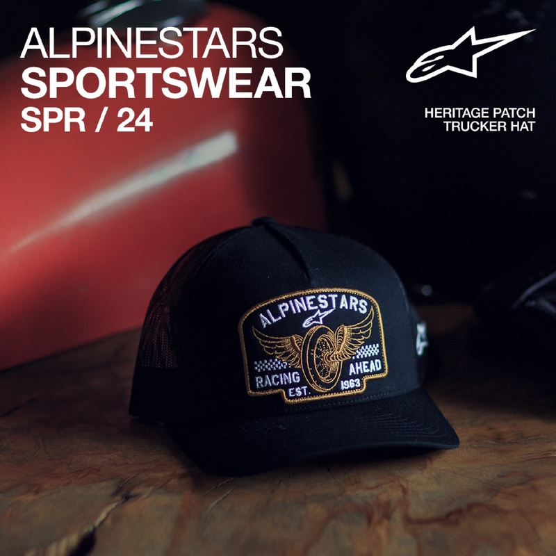 Kapa Alpinestars Heritage Patcher crno-crna