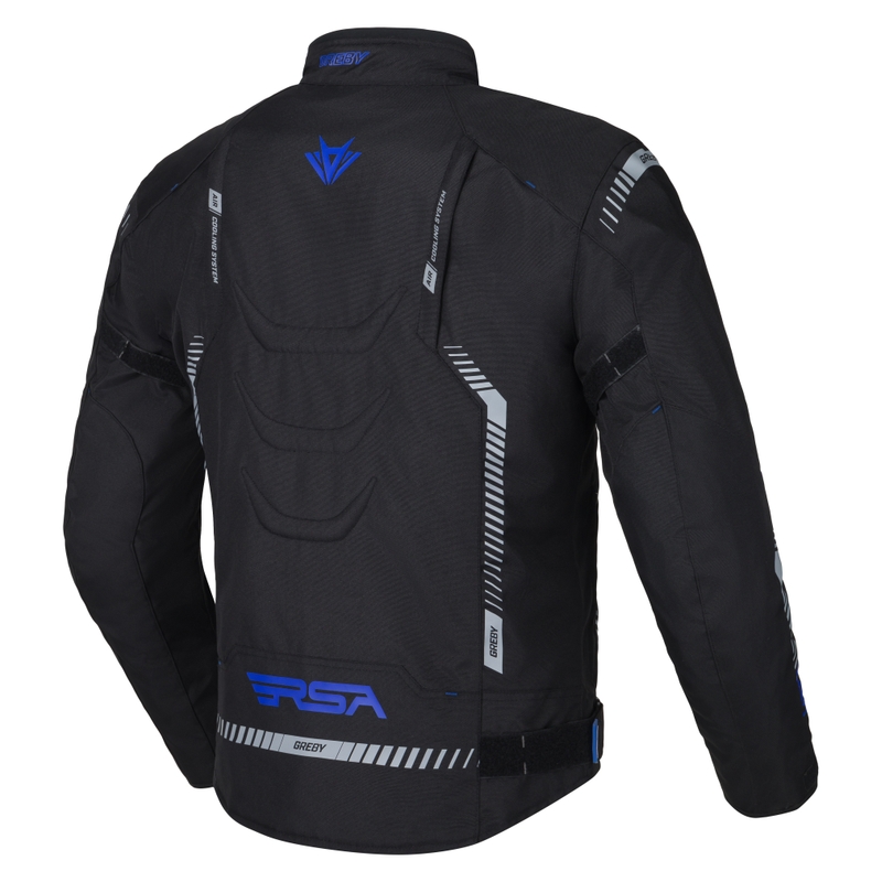 Motociklistička jakna RSA Greby 2 crno-sivo-plava rasprodaja