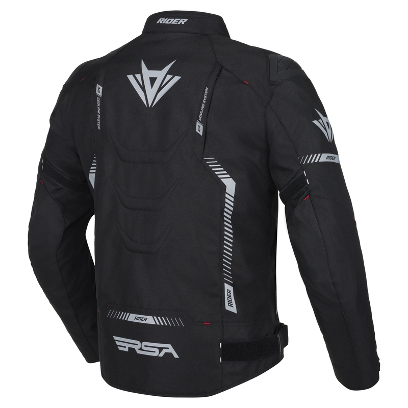 RSA Rider motociklistička jakna crno-sivo-crvena