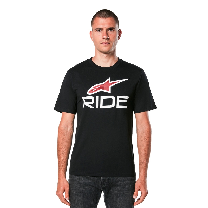 Alpinestars Ride 4.0 CSF majica kratkih rukava crno-bijelo-crvena