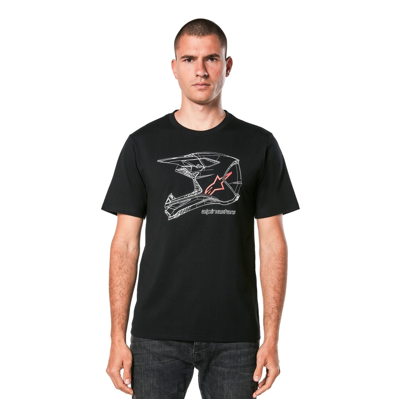 Alpinestars MX kaciga CSF majica kratkih rukava crna