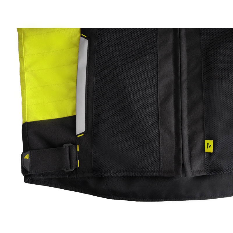 Motociklistička jakna Street Racer Evans Air crno-fluo žuta