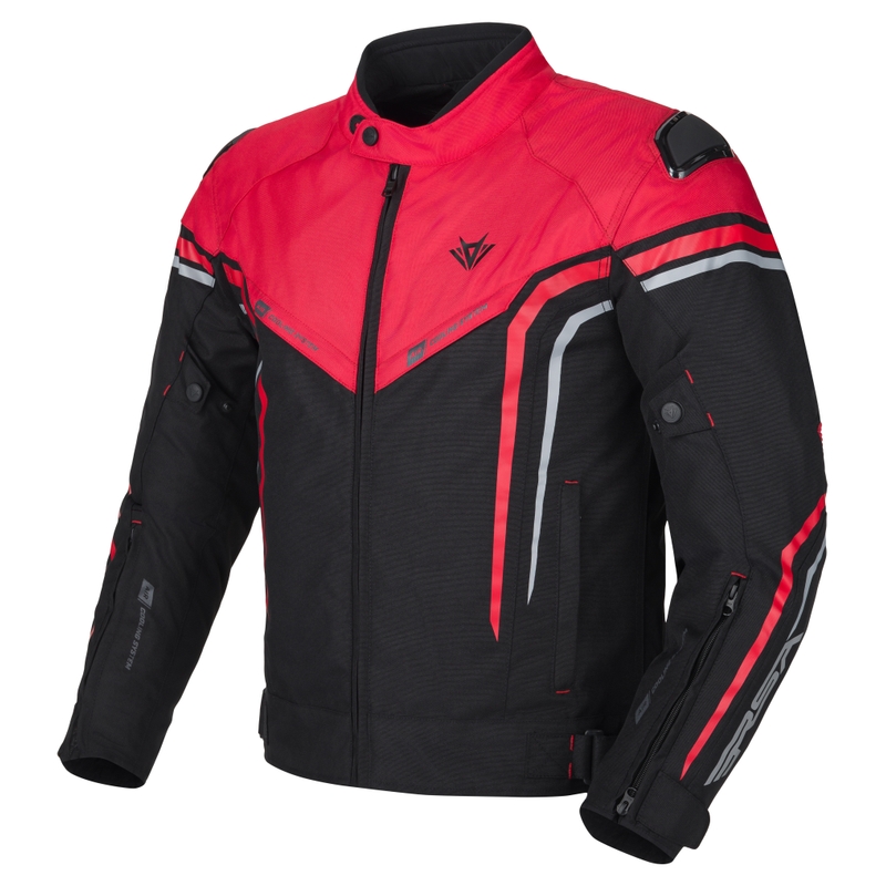 RSA Compact 2 EVO motociklistička jakna crno-sivo-crvena
