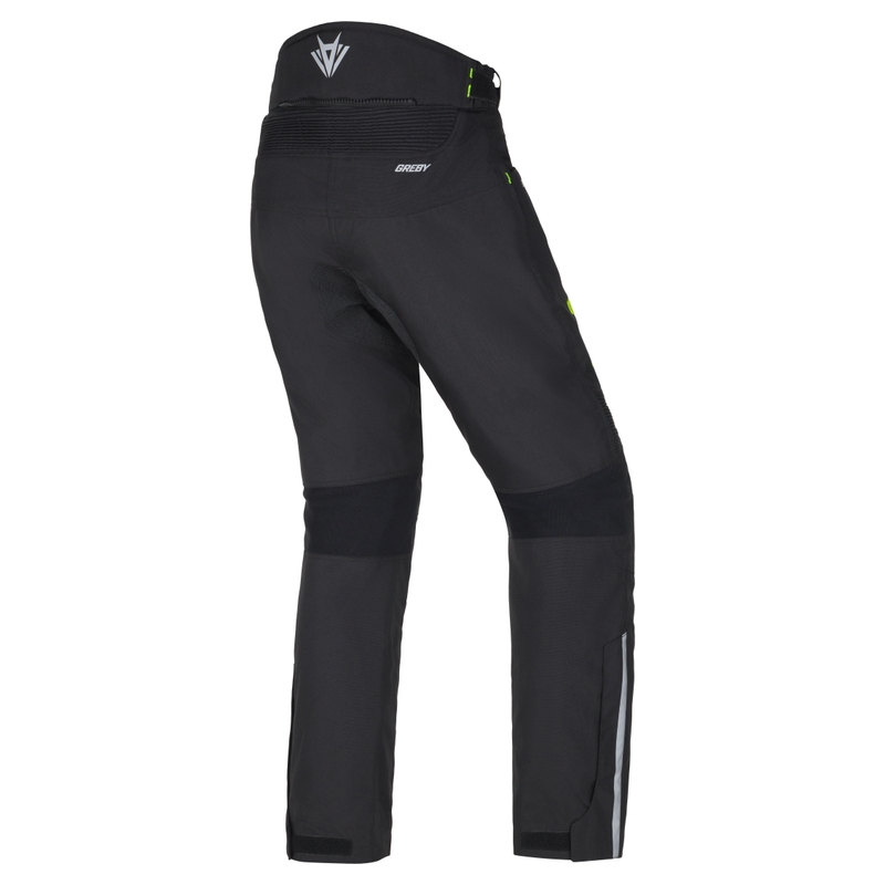 Ženske moto hlače RSA Greby 2 crno-fluo žute