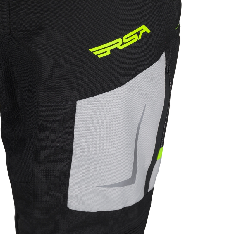 RSA EXO 2 motociklističke hlače crno-fluo žute