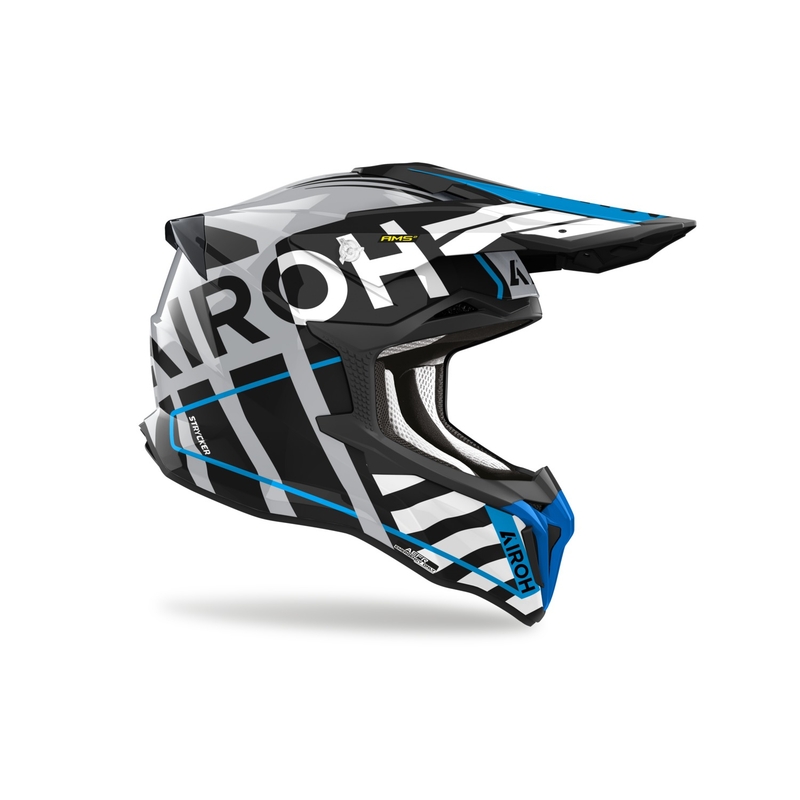 Airoh Strycker Brave 2024 motocross kaciga sjajna plavo-siva rasprodaja