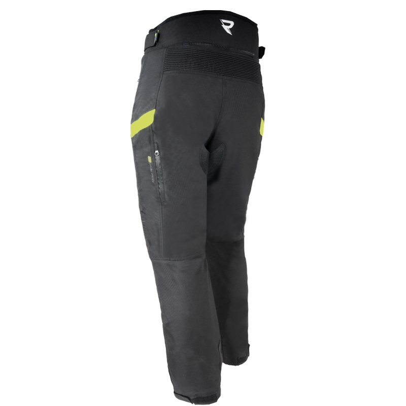 Ženske motociklističke hlače Street Racer Vix crno-fluo žute