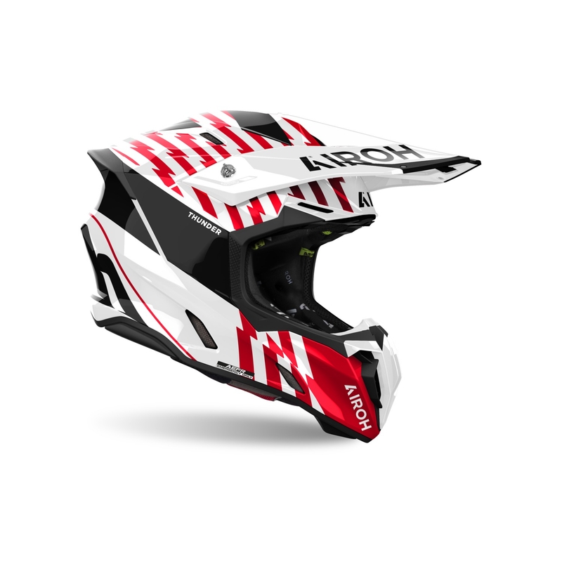 Motocross kaciga Airoh Twist 3 Thunder sjajna crvena