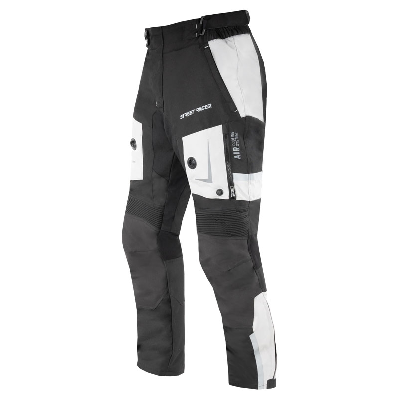Street Racer All Season motociklističke hlače crno-sive