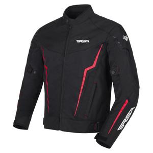 RSA Bolt motoristička jakna crno-bijelo-crvena
