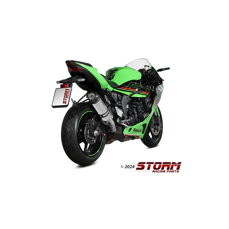 Koncovka výfuku STORM GP Stainless Steel with carbon cap