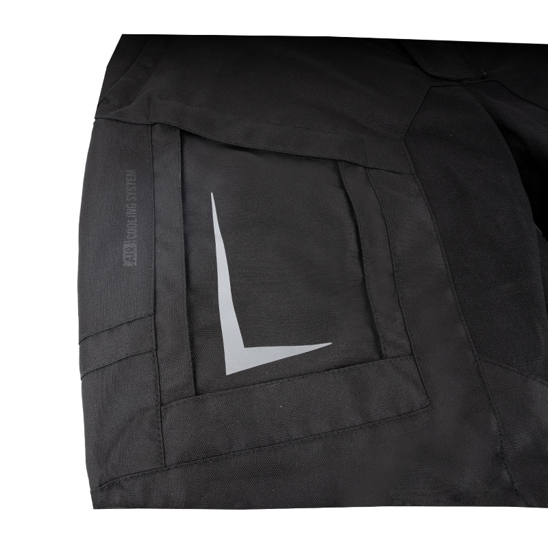 Produžene motociklističke hlače Street Racer Hilax crne