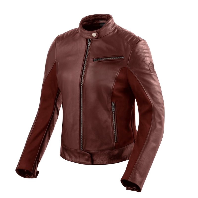 Ženska motoristička jakna Revit Clare crvena