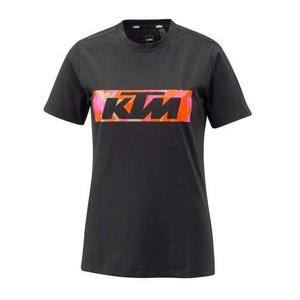 Ženska majica kratkih rukava KTM Camo Tee crna